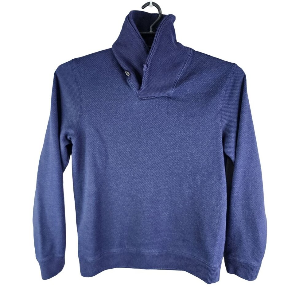Mens Navy Blue Old Navy Pullover Sweater Shawl Neck Long Sleeve Size M